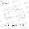 DOUBLE FORCE DFP3374 Колодки тормозные дисковые Double Force