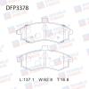 DOUBLE FORCE DFP3378 Колодки тормозные дисковые Double Force