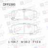 DOUBLE FORCE DFP3395 Колодки тормозные дисковые Double Force