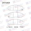 DOUBLE FORCE DFP3404 Колодки тормозные дисковые Double Force