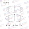 DOUBLE FORCE DFP3418 Колодки тормозные дисковые Double Force