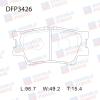 DOUBLE FORCE DFP3426 Колодки тормозные дисковые Double Force