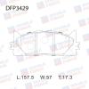 DOUBLE FORCE DFP3429 Колодки тормозные дисковые