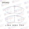 DOUBLE FORCE DFP3452 Колодки тормозные дисковые