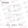 DOUBLE FORCE DFP3454 Колодки тормозные дисковые Double Force