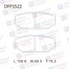 DOUBLE FORCE DFP3522 Колодки тормозные дисковые Double Force