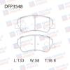 DOUBLE FORCE DFP3548 Колодки тормозные дисковые