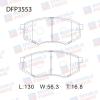 DOUBLE FORCE DFP3553 Колодки тормозные дисковые