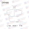DOUBLE FORCE DFP400 Колодки тормозные дисковые Double Force