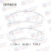 DOUBLE FORCE DFP4010 Колодки тормозные дисковые