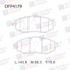 DOUBLE FORCE DFP4179 Колодки тормозные дисковые Double Force