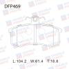 DOUBLE FORCE DFP469 Колодки тормозные дисковые Double Force