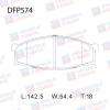DOUBLE FORCE DFP574 Колодки тормозные дисковые Double Force