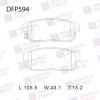 DOUBLE FORCE DFP594 Колодки тормозные дисковые Double Force