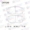 DOUBLE FORCE DFP599 Колодки тормозные дисковые Double Force