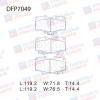 DOUBLE FORCE DFP7049 Колодки тормозные дисковые Double Force