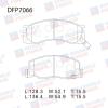 DOUBLE FORCE DFP7066 Колодки тормозные дисковые Double Force