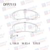 DOUBLE FORCE DFP7113 Колодки тормозные дисковые Double Force