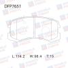 DOUBLE FORCE DFP7651 Колодки тормозные дисковые Double Force