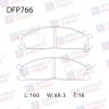 DOUBLE FORCE DFP766 Колодки тормозные дисковые