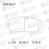 DOUBLE FORCE DFP7677 Колодки тормозные дисковые Double Force