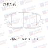 DOUBLE FORCE DFP7728 Колодки тормозные дисковые