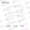 DOUBLE FORCE DFP775 Колодки тормозные дисковые
