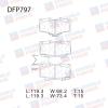 DOUBLE FORCE DFP797 Колодки тормозные дисковые