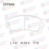 DOUBLE FORCE DFP846 Колодки тормозные дисковые Double Force