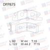 DOUBLE FORCE DFP875 Колодки тормозные дисковые