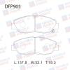 DOUBLE FORCE DFP903 Колодки тормозные дисковые Double Force