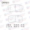 DOUBLE FORCE DFP911 Колодки тормозные дисковые Double Force