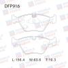 DOUBLE FORCE DFP916 Колодки тормозные дисковые Double Force