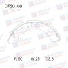 DOUBLE FORCE DFS0108 Колодки тормозные барабанные Double Force