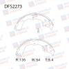 DOUBLE FORCE DFS2273 Колодки тормозные барабанные Double Force