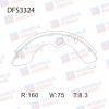 DOUBLE FORCE DFS3324 Колодка тормозная барабанная