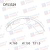 DOUBLE FORCE DFS3329 Колодка тормозная барабанная
