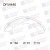 DOUBLE FORCE DFS4440 Колодка тормозная барабанная