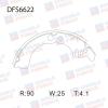 DOUBLE FORCE DFS6622 Колодки тормозные барабанные Double Force