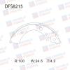 DOUBLE FORCE DFS8215 Колодки тормозные барабанные Double Force