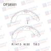 DOUBLE FORCE DFS8501 Колодки тормозные барабанные задние Double Force