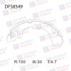 DOUBLE FORCE DFS8549 Колодки тормозные барабанные Double Force