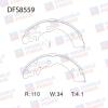 DOUBLE FORCE DFS8559 Колодки тормозные барабанные Double Force
