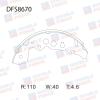 DOUBLE FORCE DFS8670 Колодки тормозные барабанные Double Force