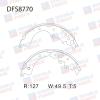 DOUBLE FORCE DFS8770 Колодки тормозные барабанные Double Force