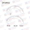 DOUBLE FORCE DFS9932 Колодки тормозные