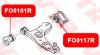 VTR FO0117R Сайлентблок рычага передней подвески, задний (без кронштейна)