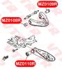 VTR MZ0109R Сайлентблок верхнего рычага передней подвески, задний