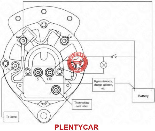 Подключение генератора термокинг Генератор PRESTOLITE ELECTRIC 8MR2175F купить в интернет-магазине Plentycar.ru