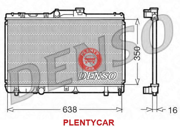 Радиатор denso drm47016